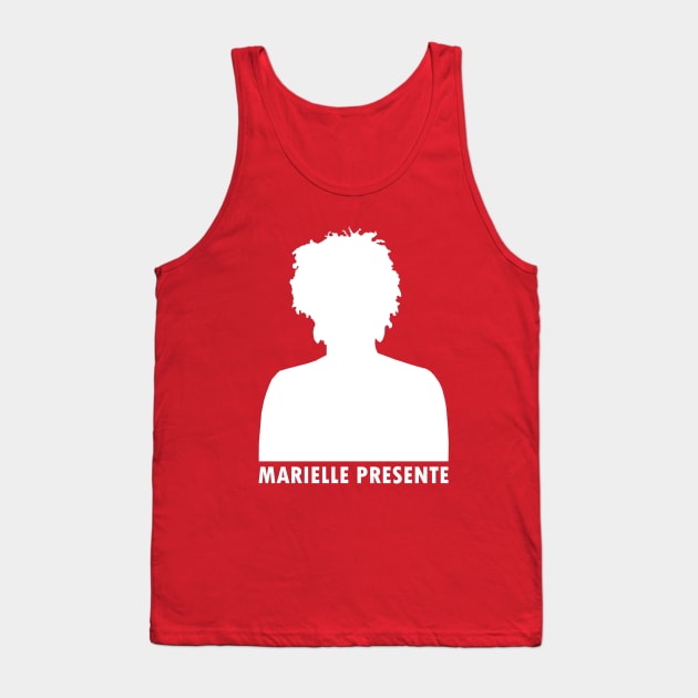 Marielle Franco Silhouette (Marielle Presente) - white Tank Top by Everyday Inspiration